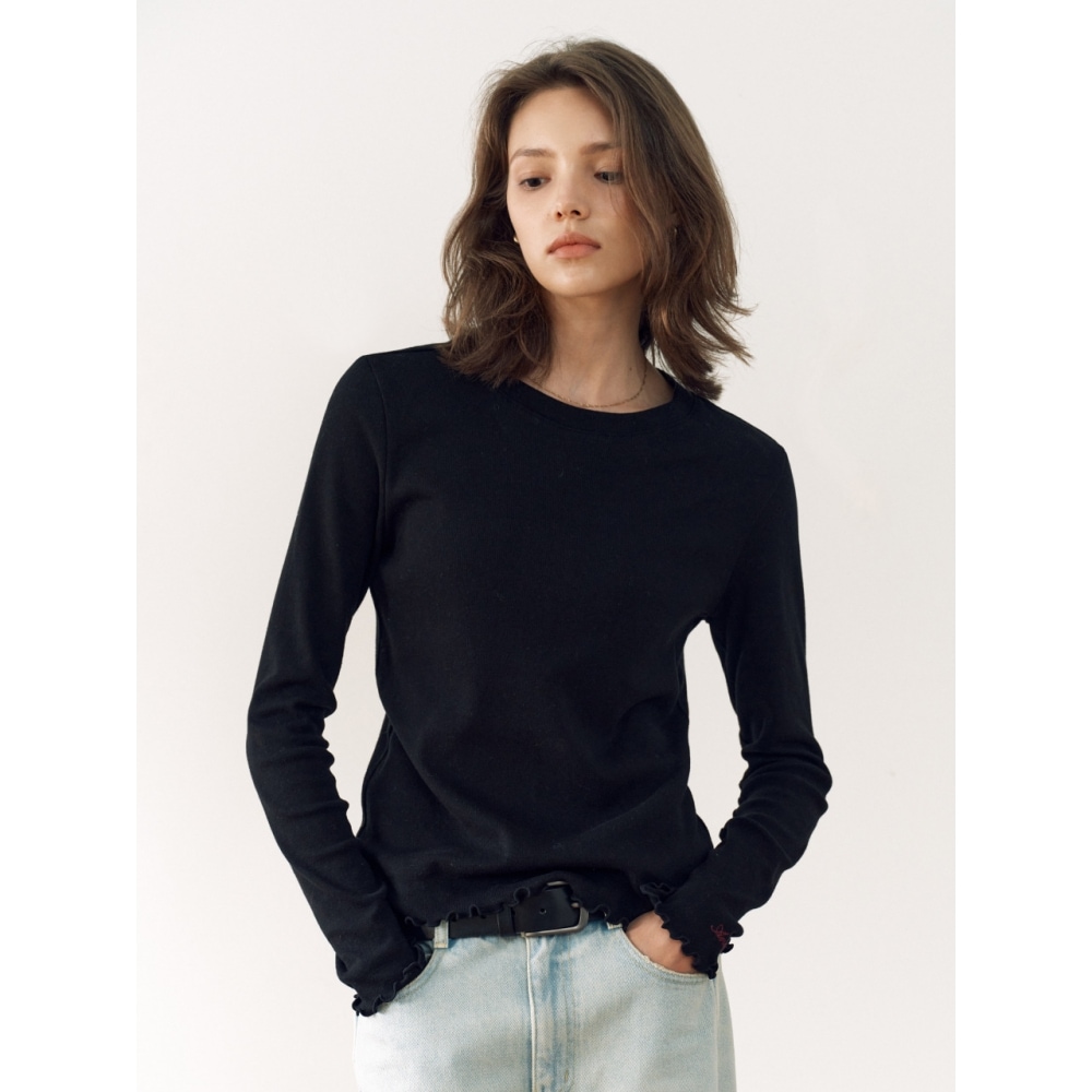 AND YOU ヘニングベーシックTシャツ (ノーティシャスブラック)