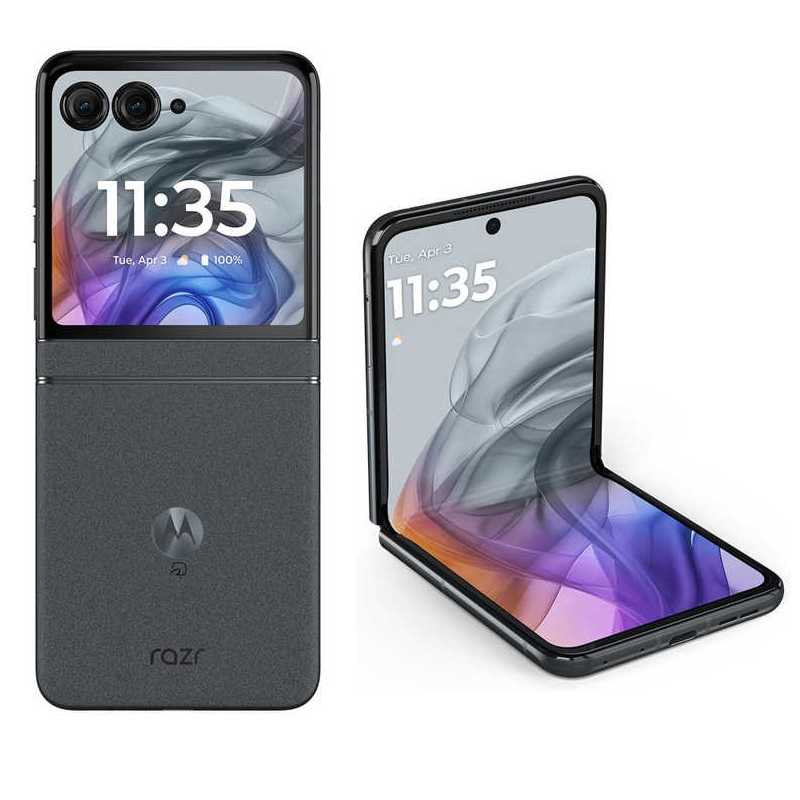 モトローラ　SIMフリースマートフォン razr 50 MediaTek Dimensity 7300X 6.9インチ メモリ/ストレージ：12GB/512GB コアラグレイ　PB230000JP