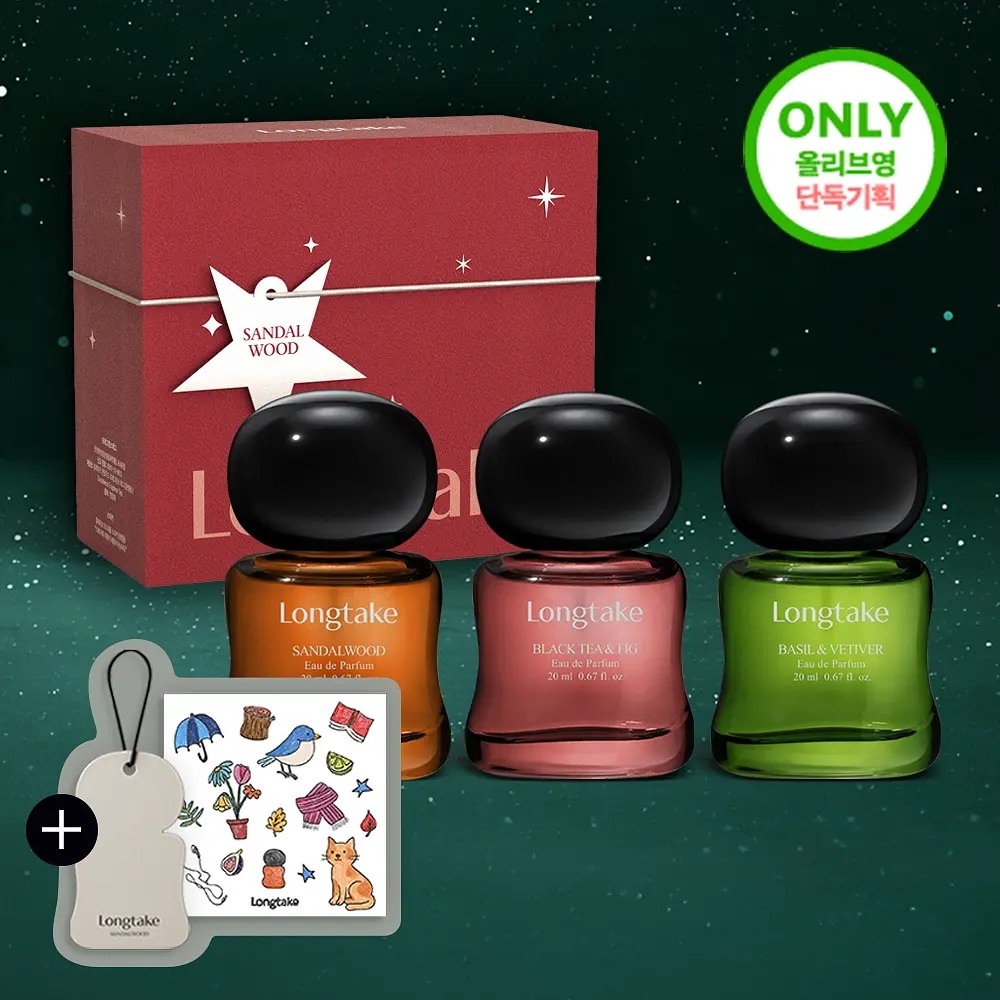 【NEWホリデー企画】 オードパルファム20ML+フレグランスタグ+ステッカー(Sandal Wood / Black Tea fig / Basil Vetiver)