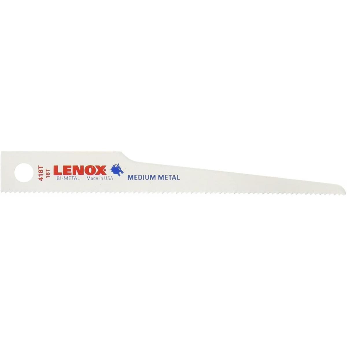 LENOX エアソーブレード B418T 102mm×18山 25枚入り 20423B418T レノックス 替刃 替え刃 バンパー切断 樹脂・木材切断