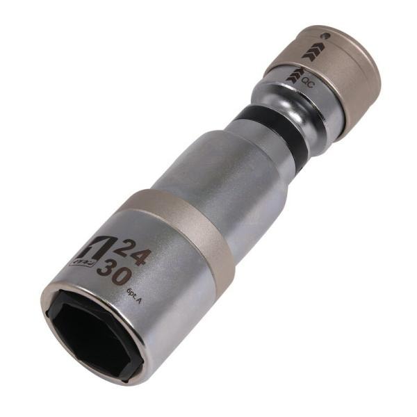MUSTTOOL QCソケットインスラ首振6角 IM－4W2430IUN6K 先端工具 ドリルアクセサリ ソケットビット