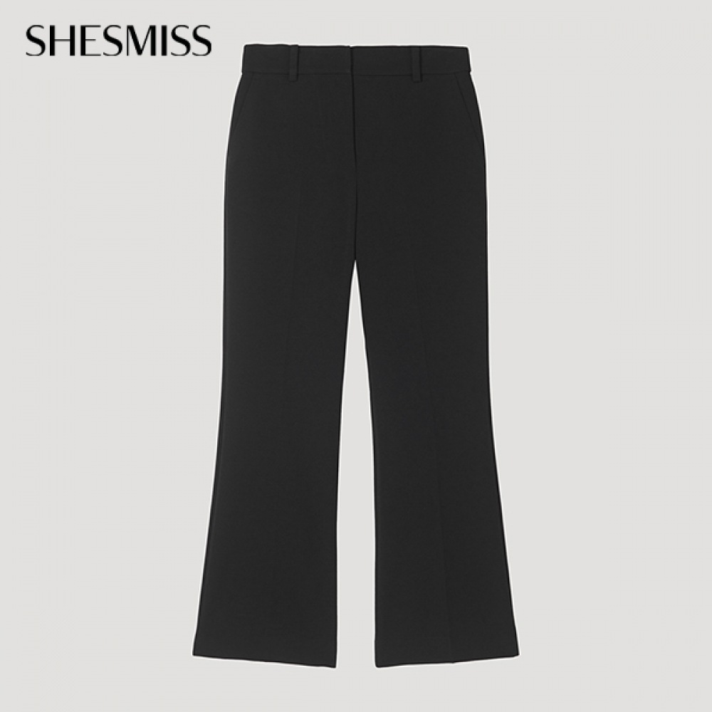 (シーズミス) ベーシックセミブーツカットパンツ_swwslp12050_BK