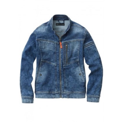 桑和 1682-00 長袖ブルゾン Mサイズ ミッドインディゴ(557) G.G.