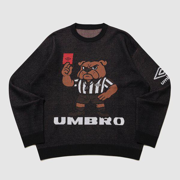 ダービードッグ レフリー ニット セーター BLACK UR121CST31 BLK0