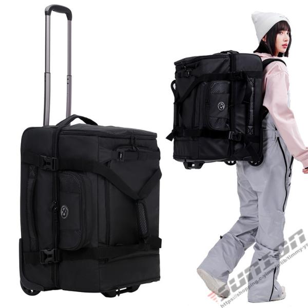 スノーボード スキー 90L ブーツケース リュックサック バックパック バッグ ケース ヘルメット ブーツ シューズ キャスター付き 3WAY 防水 収納 プレゼント ギフト