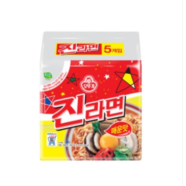 (NEW)オットゥギ ジンラーメン 辛口 120g 5個 x 5個