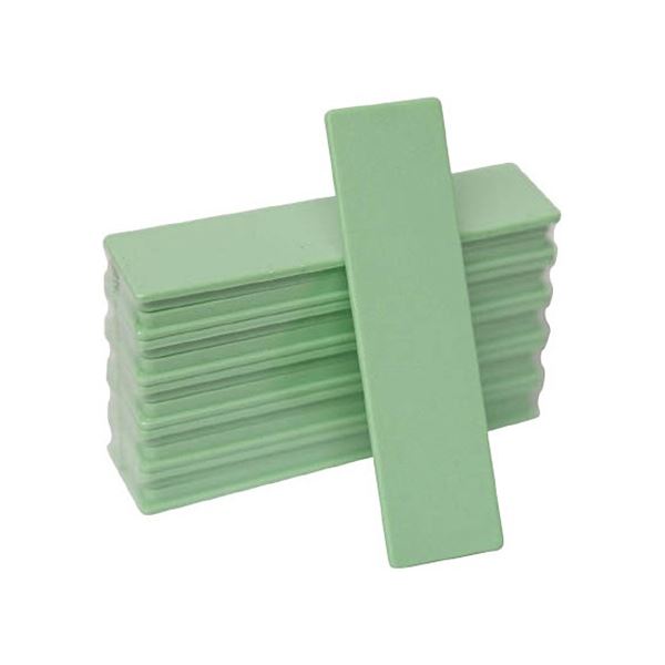 （まとめ）日本統計機 マグネット式片面名札 22x82mm 緑 1パック（10枚）[x5]