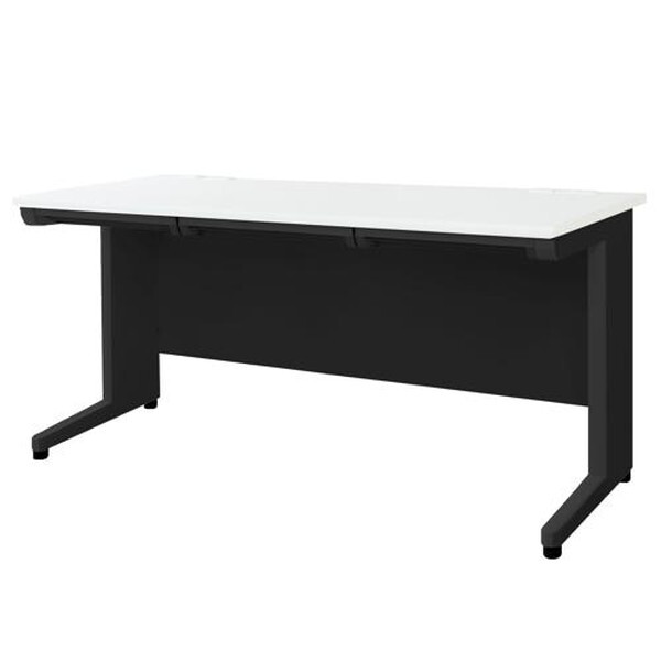 法人限定 Netforce LHD-147B-W-BK-WH 天板ホワイト 本体ブラック 平机 (W1400mm) メーカー直送