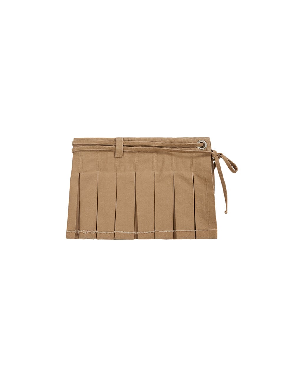 【MARGESHERWOOD】 LAYERED PLEATED SKIRT : BEIGE