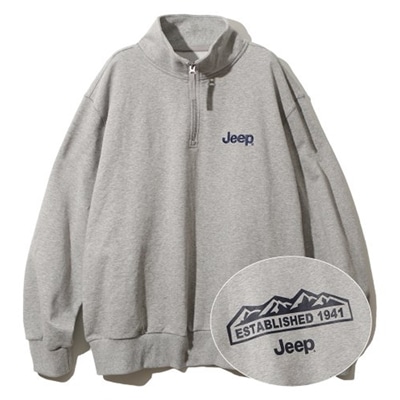 Qoo10] JEEP Half Zip-Up M-Logo S : レディース服