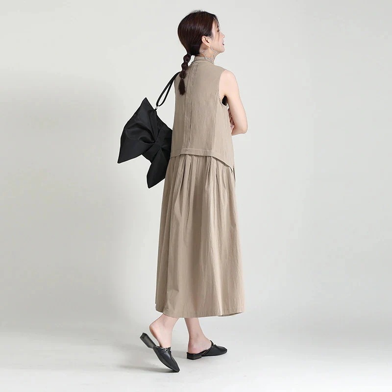 2024作気質シンプルワンピース着痩せロングワンピースシャツワンピースTシャツワンピースキャミワンピースノースリーブワンピースリゾートワンピース