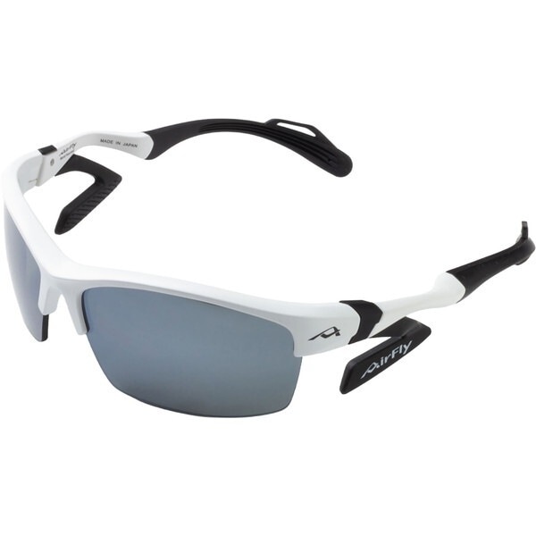 AirFly エアフライ AF-303 C-2 鼻パッドのないスポーツサングラス AF-303 C-2 WHITE MATT フレーム/ホワイトマットレンズ/ダークグレー ユニセックス