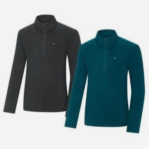 HC03 男性用暖かい冬のフリースジップアップTシャツ 2色 KVT0435M (S41553992)