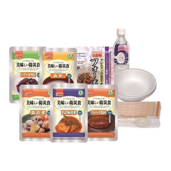 アルファフーズ BA5 美味しい防災食 防災食 (アルファセット(1人×1日分 保存水有り))