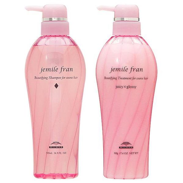 【セット】 ジェミールフラン シャンプー ダイヤ + トリートメント ジューシーグロッシー 各500mL ボトルセット