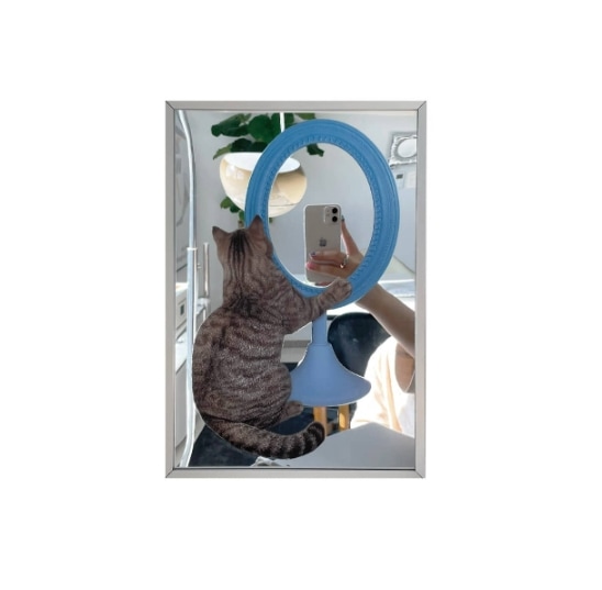 [正規品] MIRROR CAT POSTER MIRROR 고양이 거울 한국잡화