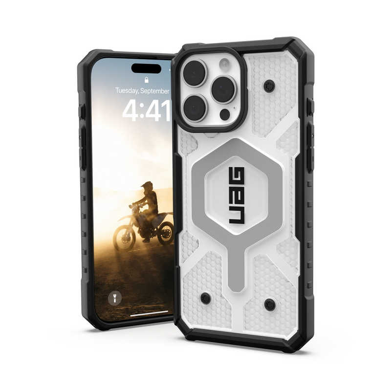 UAG　iPhone 16 Pro Max 耐衝撃ケース MAGSAFE対応 PATHFINDER CLEAR アイス　UAG-IPH24LA-MS-IC