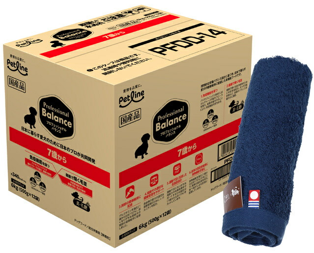 プロフェッショナル バランス ７歳から 6kg【犬想いオリジナル 今治ハンドタオルセット】【タオルカラー ネイビー】【正規品】