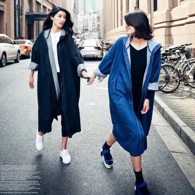 出荷が早いターひと足お先にボアニュースタイル おしゃれ カジュアル ゆったり コート フード付き デニム トレンチコート トップス 着痩せ ター チェスターコートはボアで決まりボアアウタ