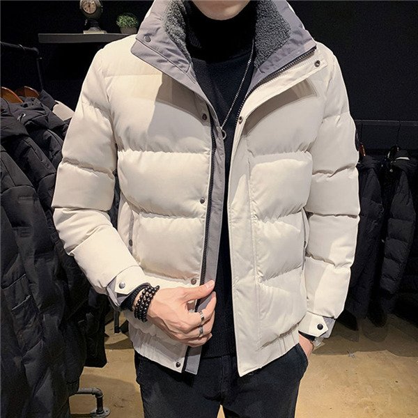 メンズ 中綿コート ゆったり 男性 冬 厚手 あったか 立て襟 中綿ジャケット 袖口裾ゴム仕様 保温 ファッション アウター
