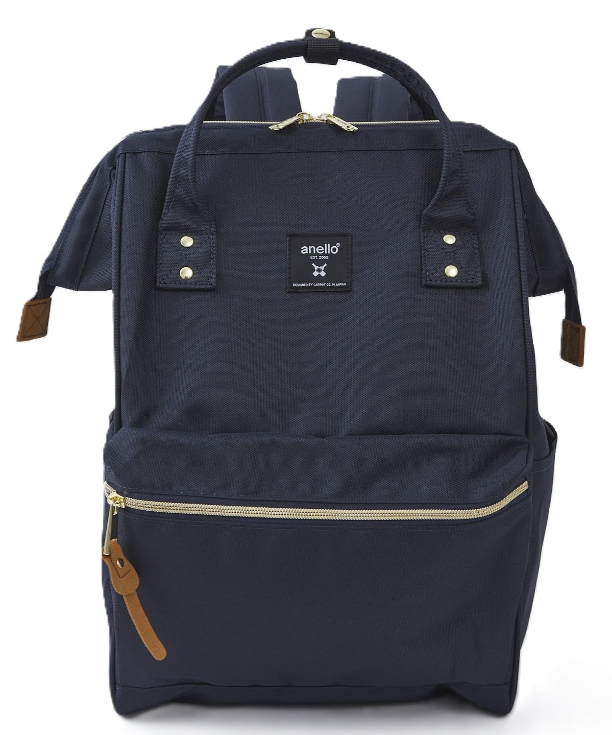 全国送料無料 [アネロ] 口金 リュック (R)/A4 口金/撥水/多収納/PC収納 CROSS BOTTLE ATB0193Z ネイビー