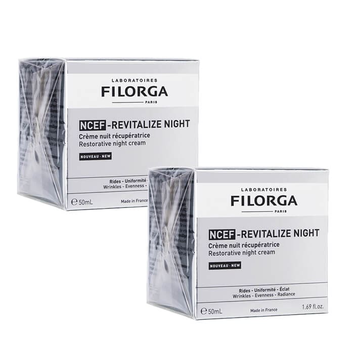フィロルガ NCEFリバイタライズナイト・リストラティブナイトクリーム 50ml 2箱 Filorga 海外直送：日時指定不可 ヤマト国際便発送