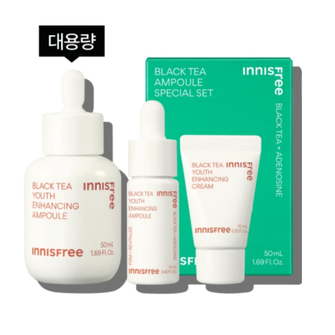 【公式/韓国正品】ブラックティー ユース エンハンシング アンプル50ml+ アンプル12ml+ 弾力クリーム10ml