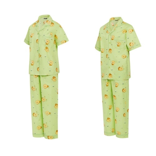 春夏 レディース メンズ 上下 パジャマ_モコモコ チュンシク