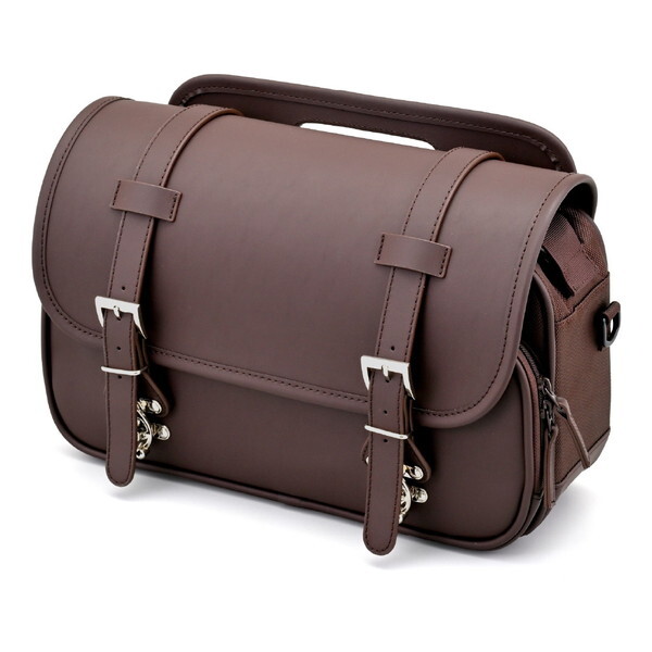 D48391Henly Begins サイドバッグ 9L マフラー側対応 DHS-53 プレーン/ブラウン
