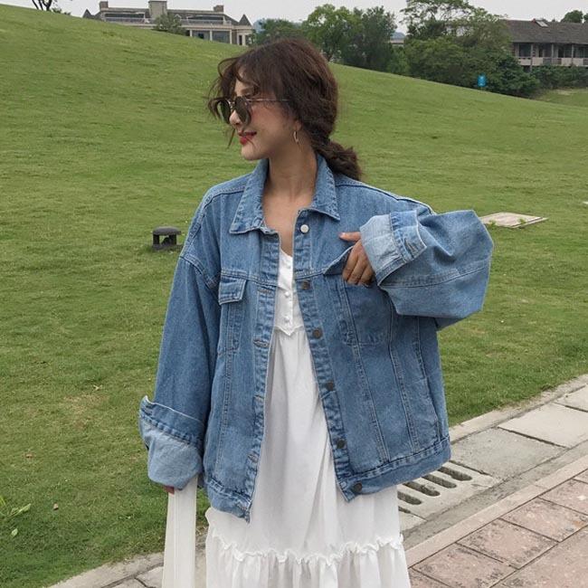 格安販売中デニムジャケット レディース Ｇジャン 春ジャケット デニム ジャケット ゆったり 秋ジャケット スプリングジャケット アウター 秋 ブルゾン プレゼント 5,408円