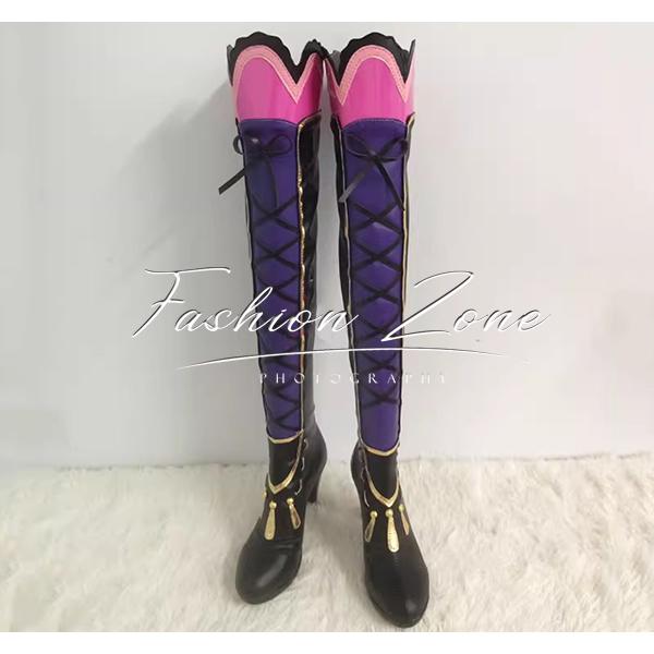 アイカツ！アイドルカツドウ！ 風 紫吹蘭 コスプレ靴 男女兼用 シューズ 道具小物 ブーツ cosplay ハロウィン 仮装 変装