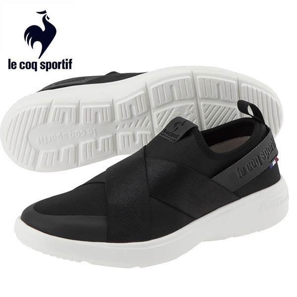 スポルティフ レディースウェッジスニーカー LA ローヌ DBSP ブラック黒 sportif-LA-RHONE DBSP QL3VJC06BK スリッポン ヒールアップ 厚底