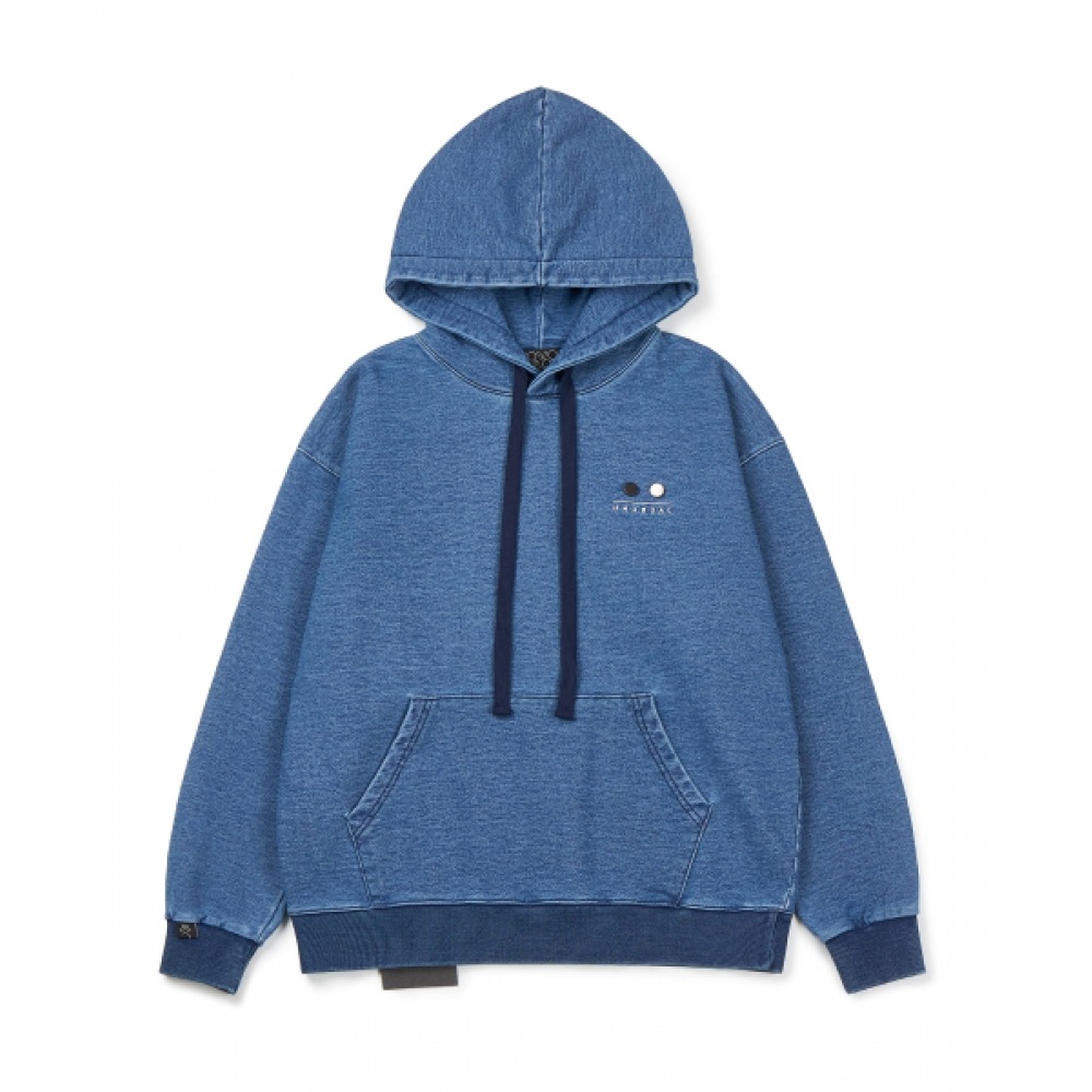 CHOWOO デニムフェードフード-ブルー