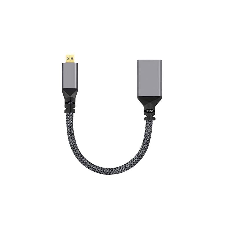 cablecc 4K Type-D Micro HDMI 1.4 オス-HDMI メス 延長ケーブル DV MP4 カメラ DC ノートパソコン用