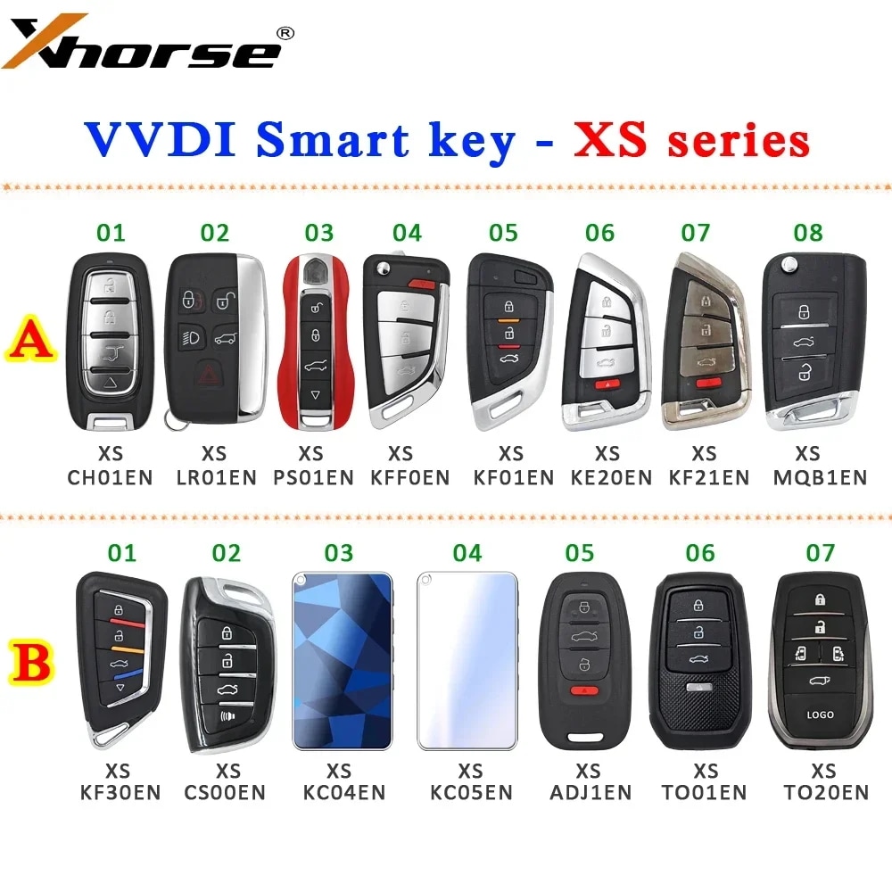 XHORSE VVDI XSシリーズ 近接スマートキー XSKF01EN XSCS00EN XSMQB1EN XSKF20EN または XM38 XSKFF0EN XSCH01EN XSPS0EN X