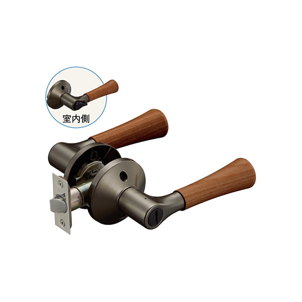 マツ六 7010064 リフォーム用レバーハンドル錠 間仕切錠(個室用)
