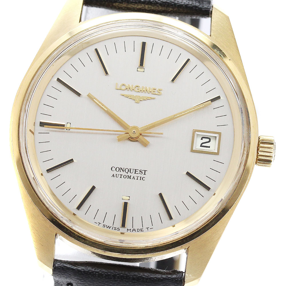 ロンジン LONGINES 1570-1-7951 コンクエスト デイト Cal.L633.1 自動巻き メンズ _961563【中古】