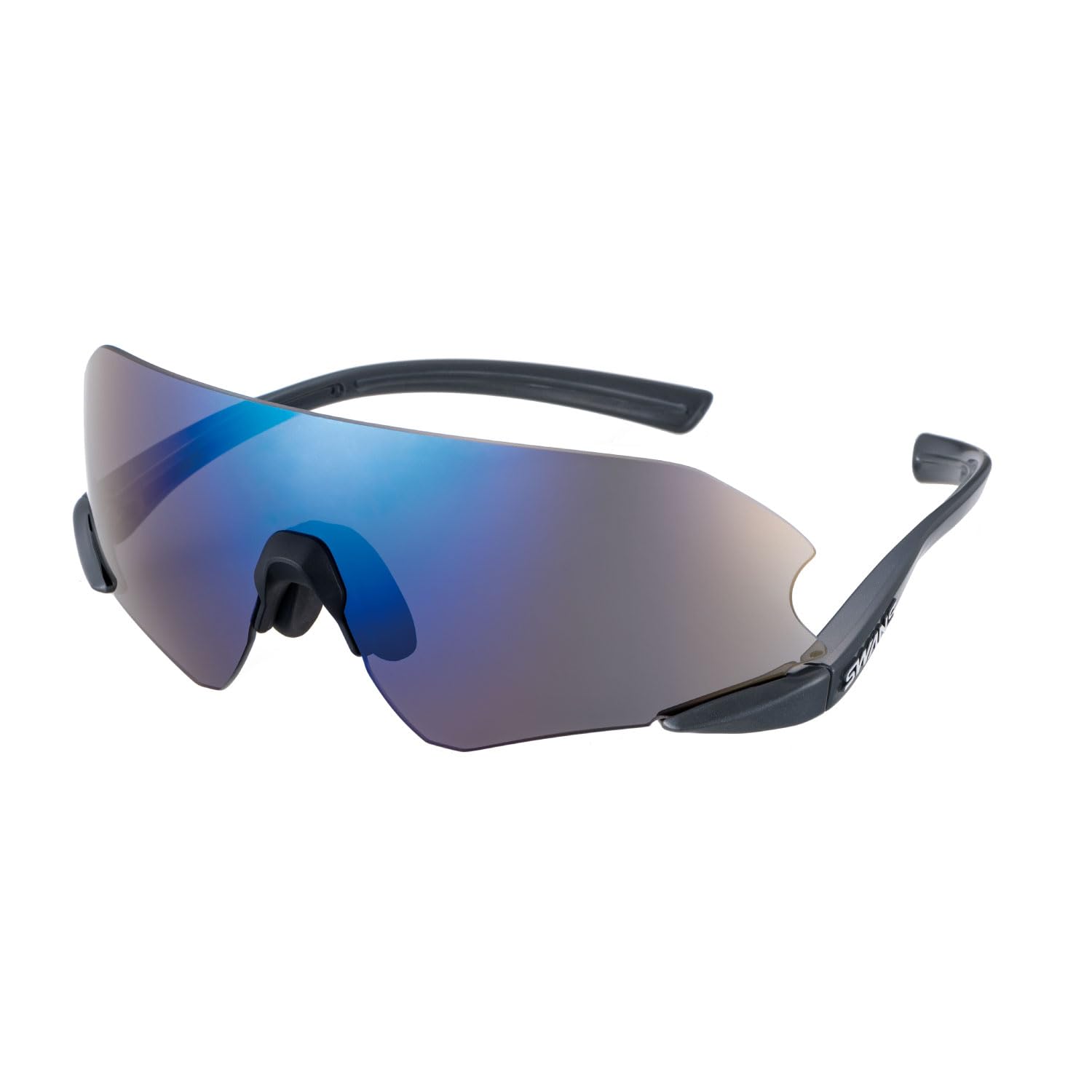 スワンズ スポーツ サングラス 日本製 ミラーレンズ E-NOX NEURON G3 イーノックス ニューロン ランニング マラソン テニス ゴルフ 野球 ENNG3-1101 GRY 大人用 メンズ