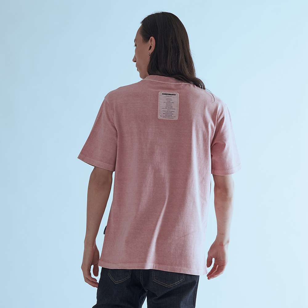 ピグメント ラベル アート 半袖Tシャツ INDIPK