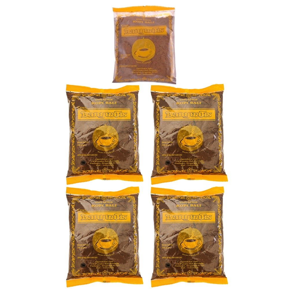バリコーヒー レギュラーバッグ パウダー 200g x 4個 + 100g x 1個セット 海外直送品