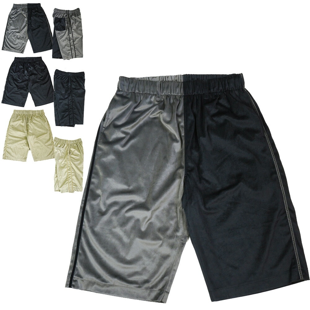 メンズ トラックパンツ ベロア ショートパンツVELOUR TRACK SHORTSLAUNCH BASIC TRADE ラウンチベーシックトレード3カラー 3