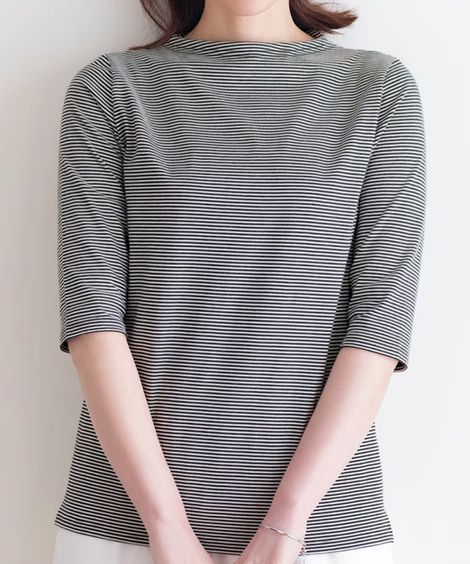 Tシャツ・カットソー ボトルネックプルオーバー アトランダム