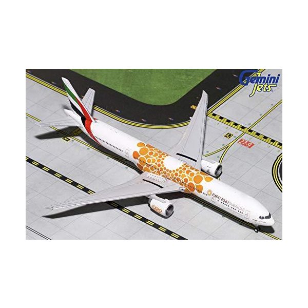 GeminiJets 1:400 Scale Emirates Boeing 777-300ER Orange Expo 2020