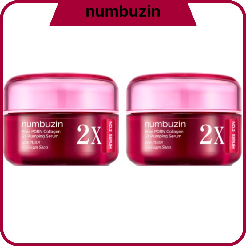 2番 2Xローズ PDRN コラーゲン プランピング セラム 30mlx2