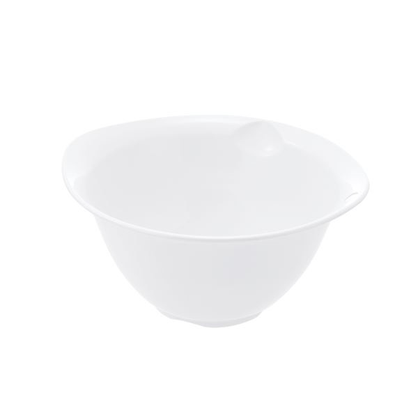 (まとめ) プラスチック製 ボール/キッチン用品 (ホワイト L) 銀イオン配合 食洗機対応 『シェリー』 (×80個セット)