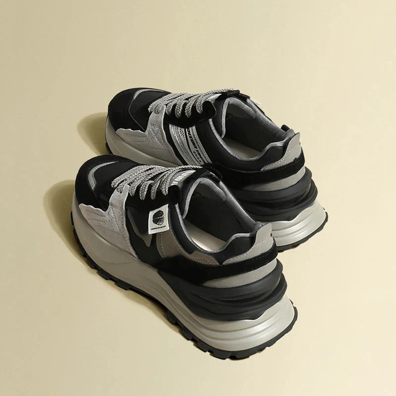 2024春夏新作厚底スニーカーレディース滑り止め通気性フラットシューズ韓国ファッションローファー軽量大人気 5,899円