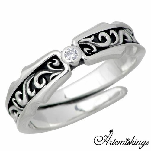 アルテミスキングス ARTEMIS KINGS アラベスク ストーン シルバー リング クリアキュービック 指輪 アクセサリー 721号 シルバー 925 スターリングシルバー AKR0015