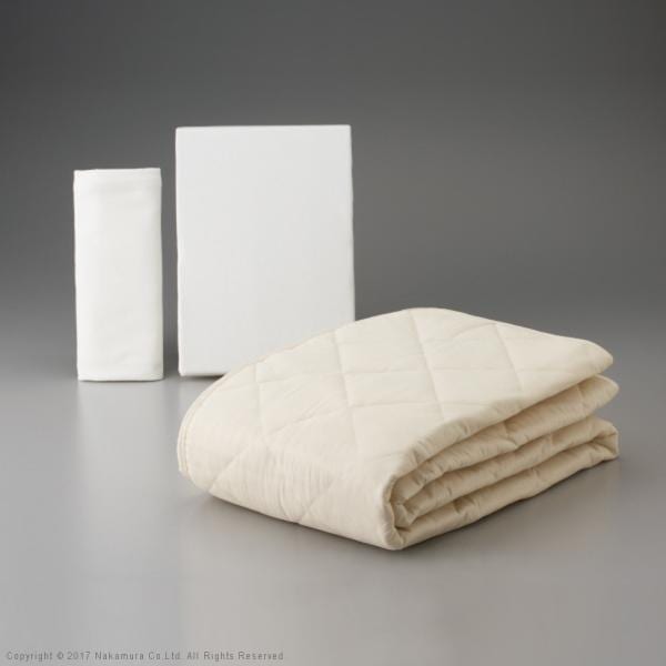 寝具セット シングル S 3点セット ボックスシーツ 枕カバー ベッドパッド フランスベッド 日本製 マクラカバー まくらカバー 抗菌 防臭 洗える マットレス別売り