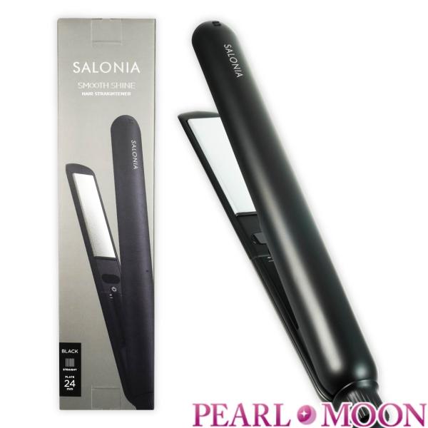 SALONIA スムースシャイン ストレートヘアアイロン ブラック サロニア