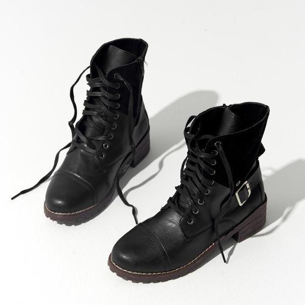 998 サイドベルト 女性 フラット ワークブーツ (S7527137)